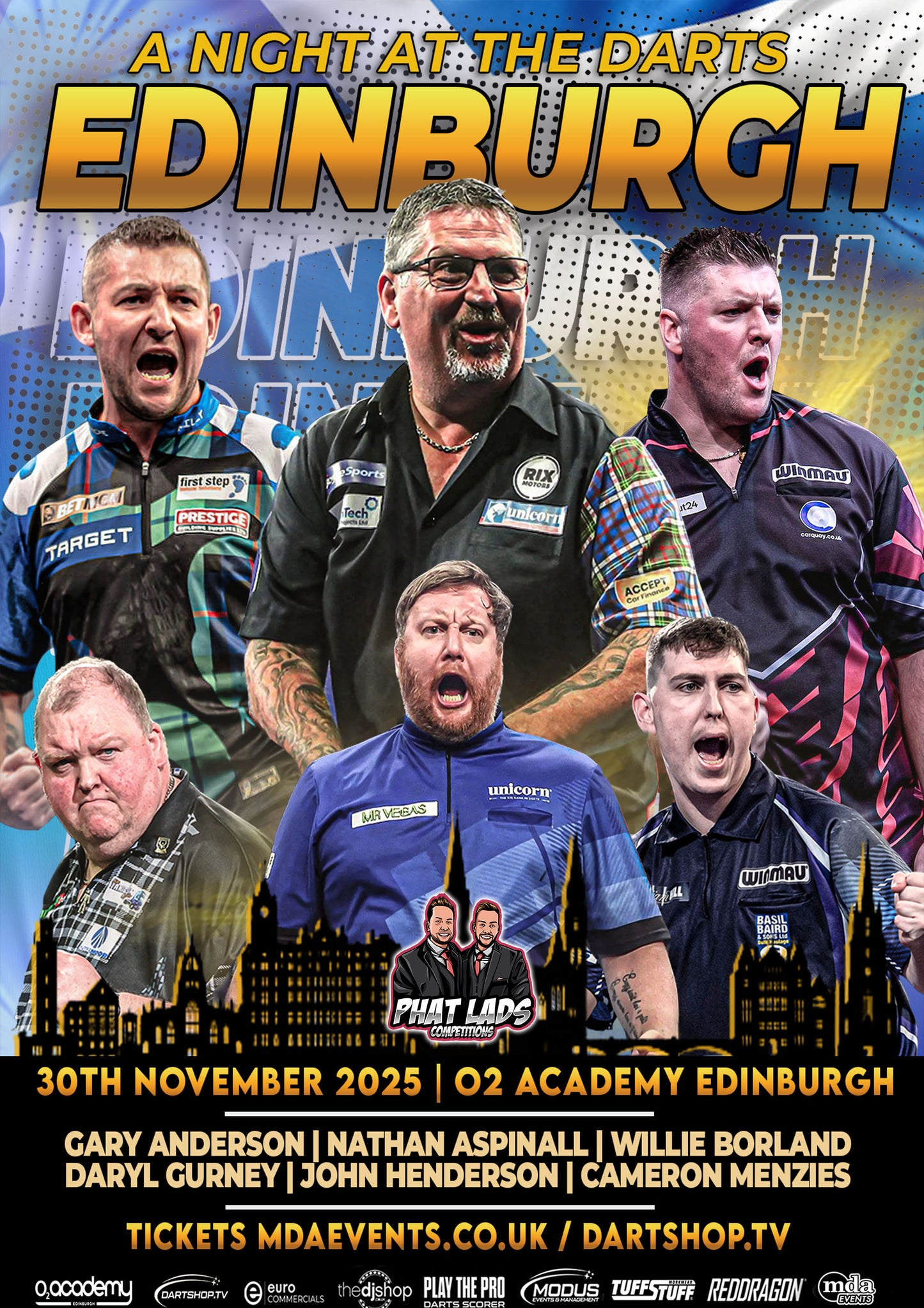 A Night at the Darts Edinburgh - 30th November 2025