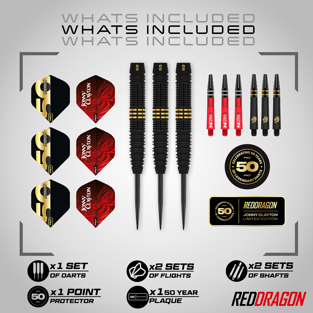 Jonny Clayton Signed 50 Year Edition Darts