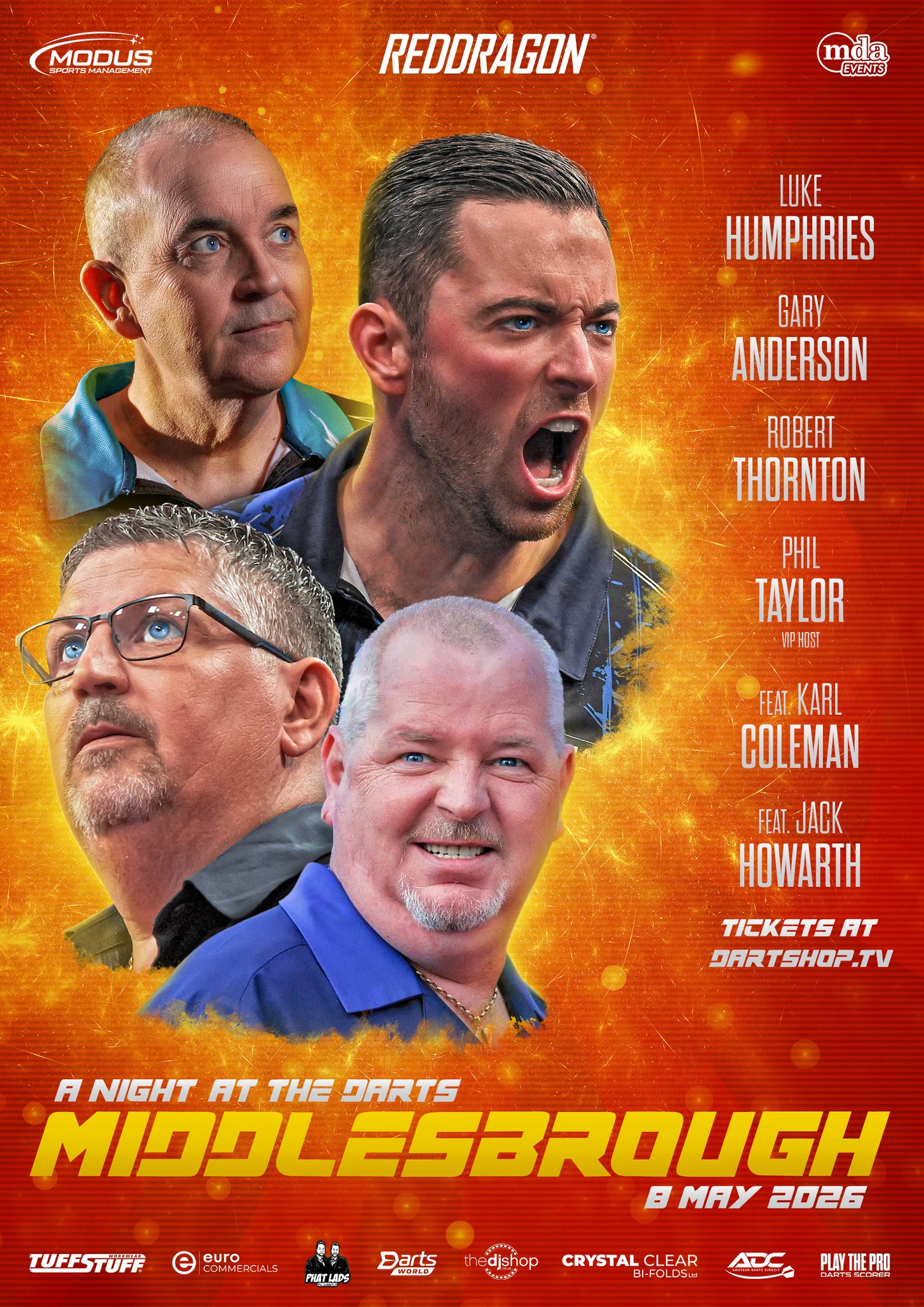 A Night at the Darts Middlesbrough - 8th May 2026
