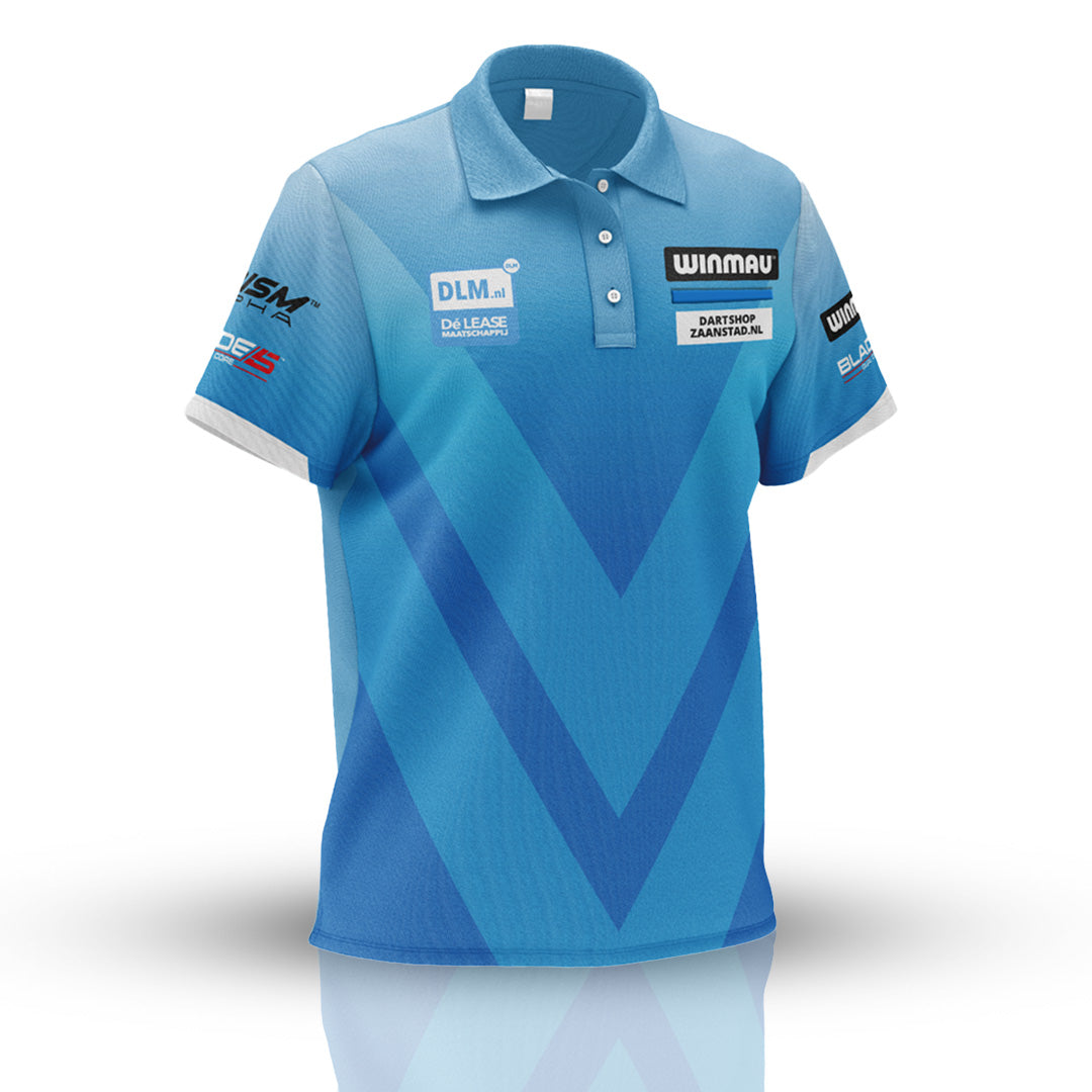 Vincent van der Voort Official Replica Shirt (Front) – Light blue design featuring "The Dutch Destroyer" branding. Officially licensed merchandise.