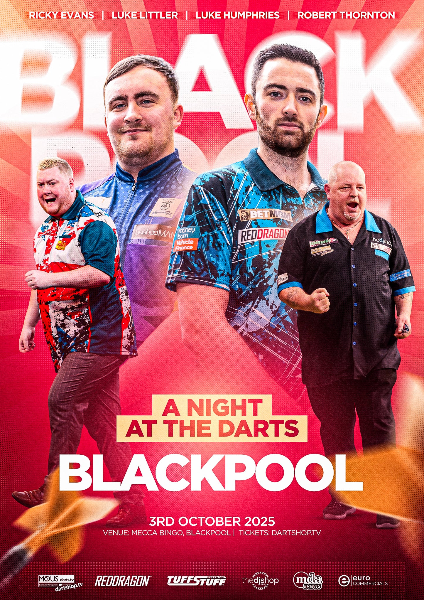 A Night at the Darts Blackpool - 3rd October 2025