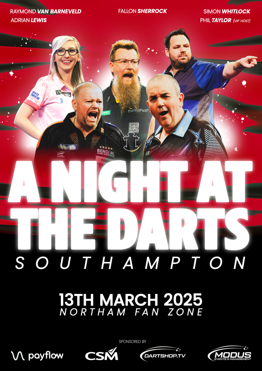 A Night at the Darts Southampton - 13th March 2025