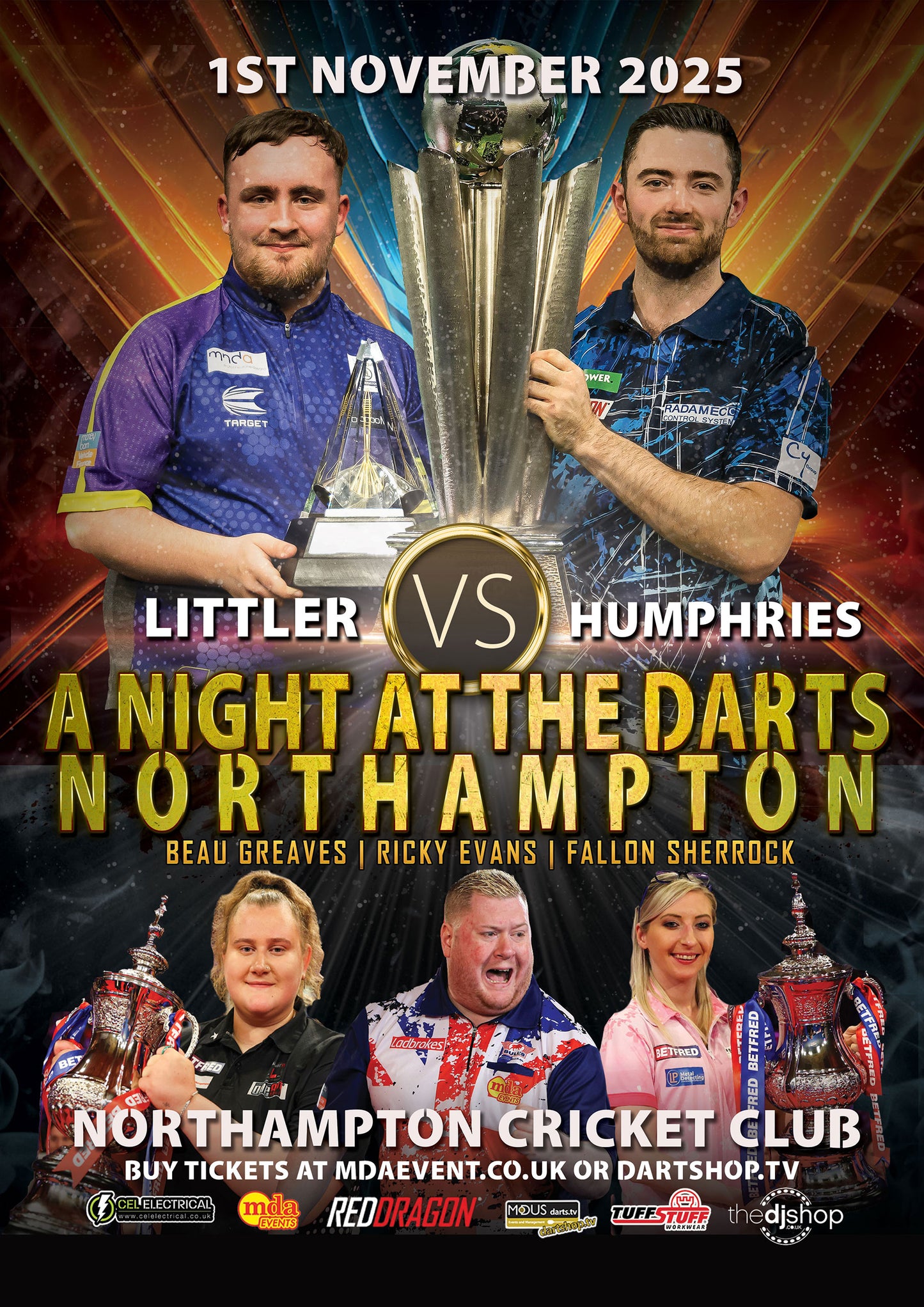 A Night at the Darts Northampton - 1st November 2025 (Evening)