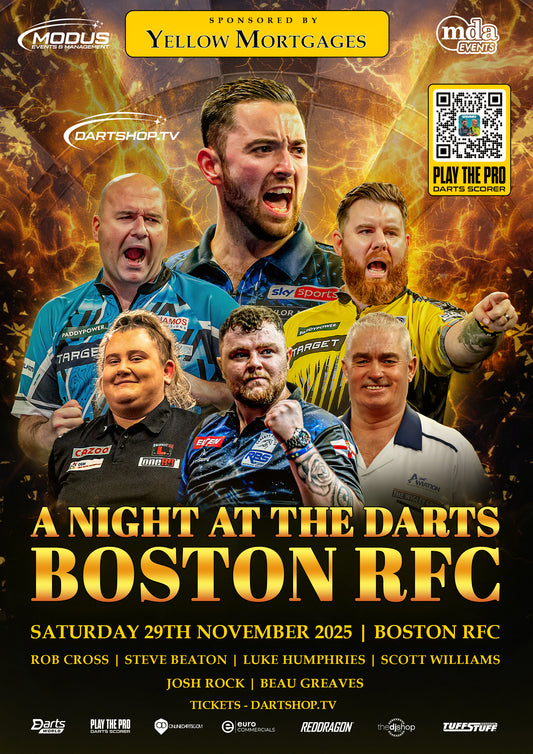 A Night at the Darts Boston RFC - 29th November 2025