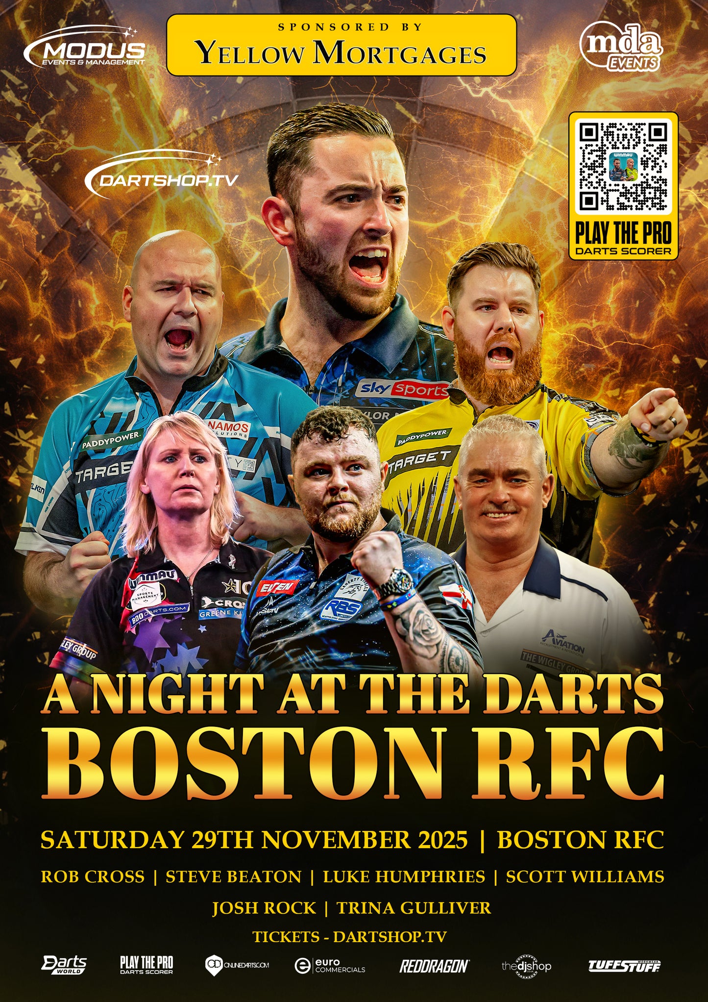 A Night at the Darts Boston RFC - 29th November 2025