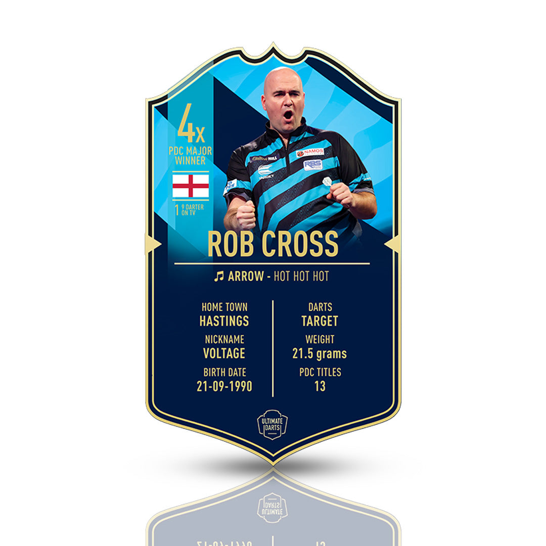 Rob Cross Signed Ultimate Card – High-quality card featuring "Voltage," personally signed. A must-have for darts enthusiasts.