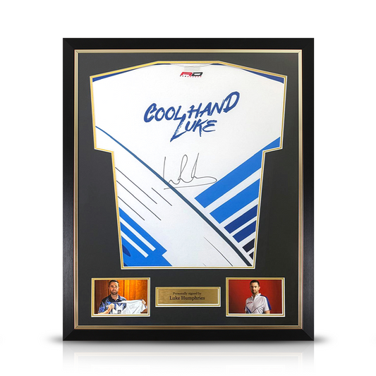 Luke Humphries Signed Framed Shirt