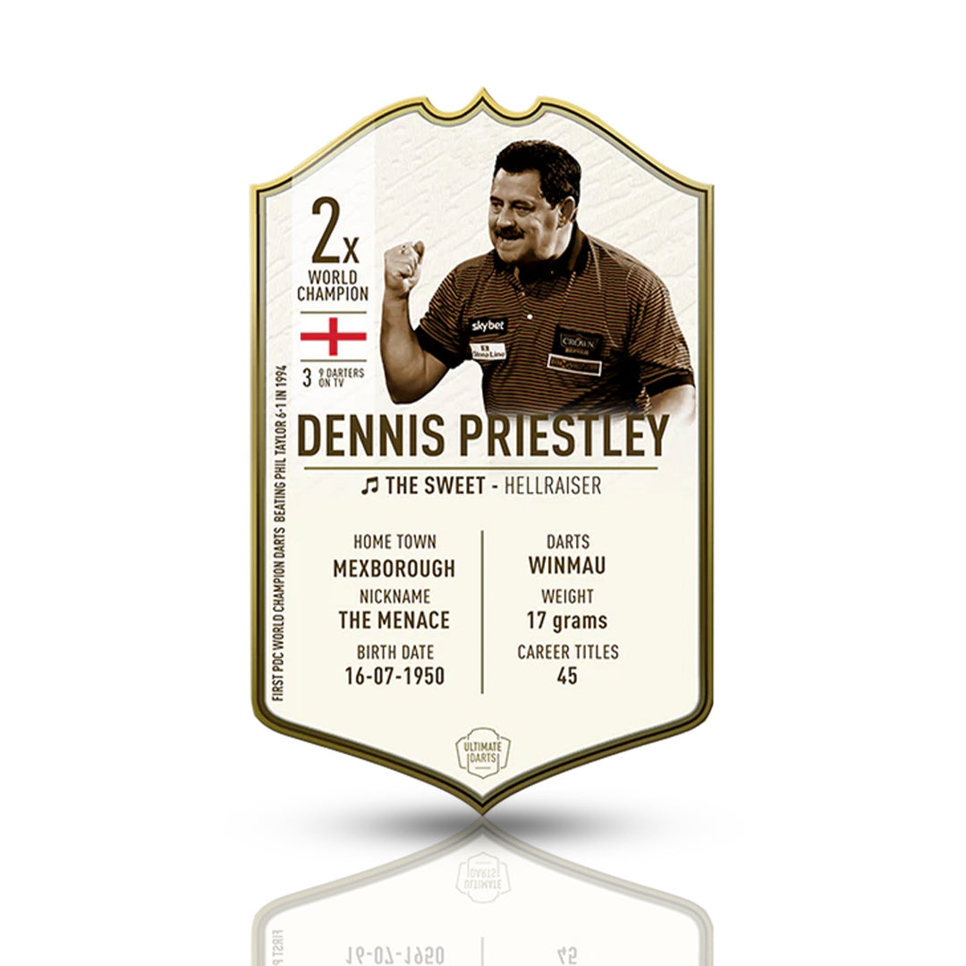 Dennis Priestley Signed Ultimate Card