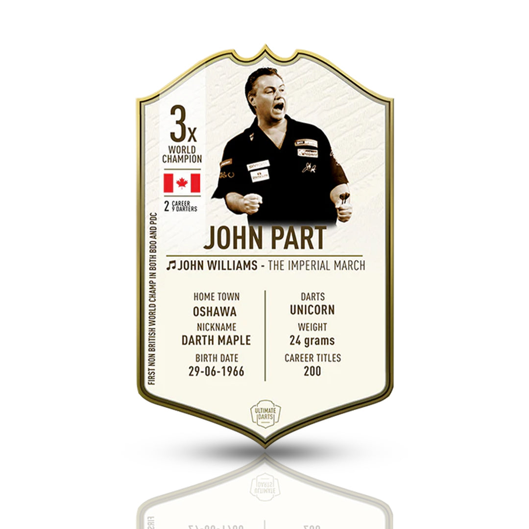 John Part Signed Ultimate Card