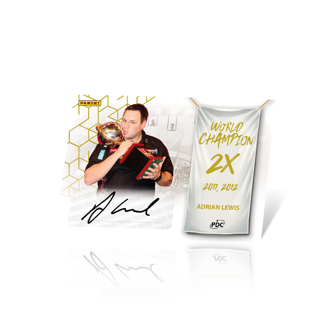 Adrian Lewis World Champion Autographed Trading Card