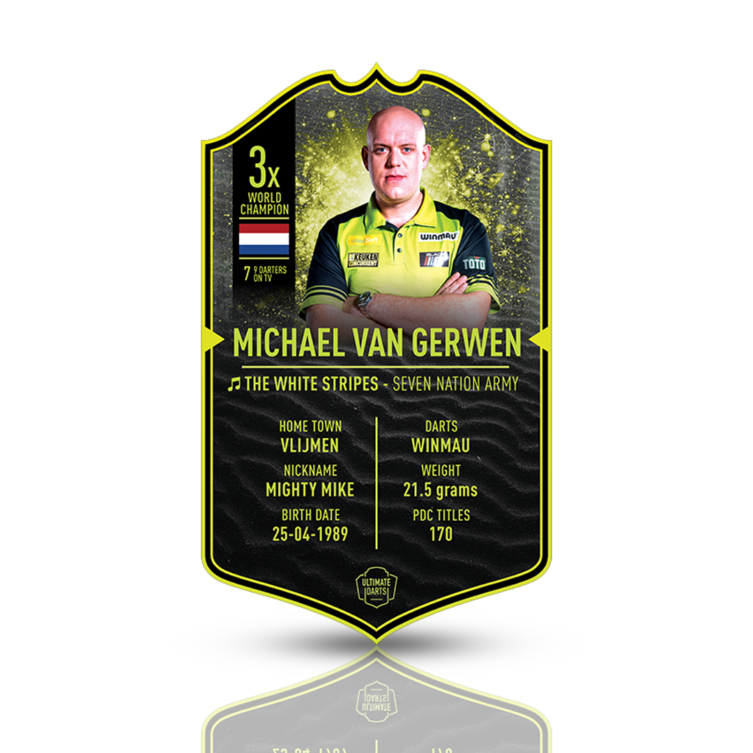 Michael Van Gerwen Signed Ultimate Card