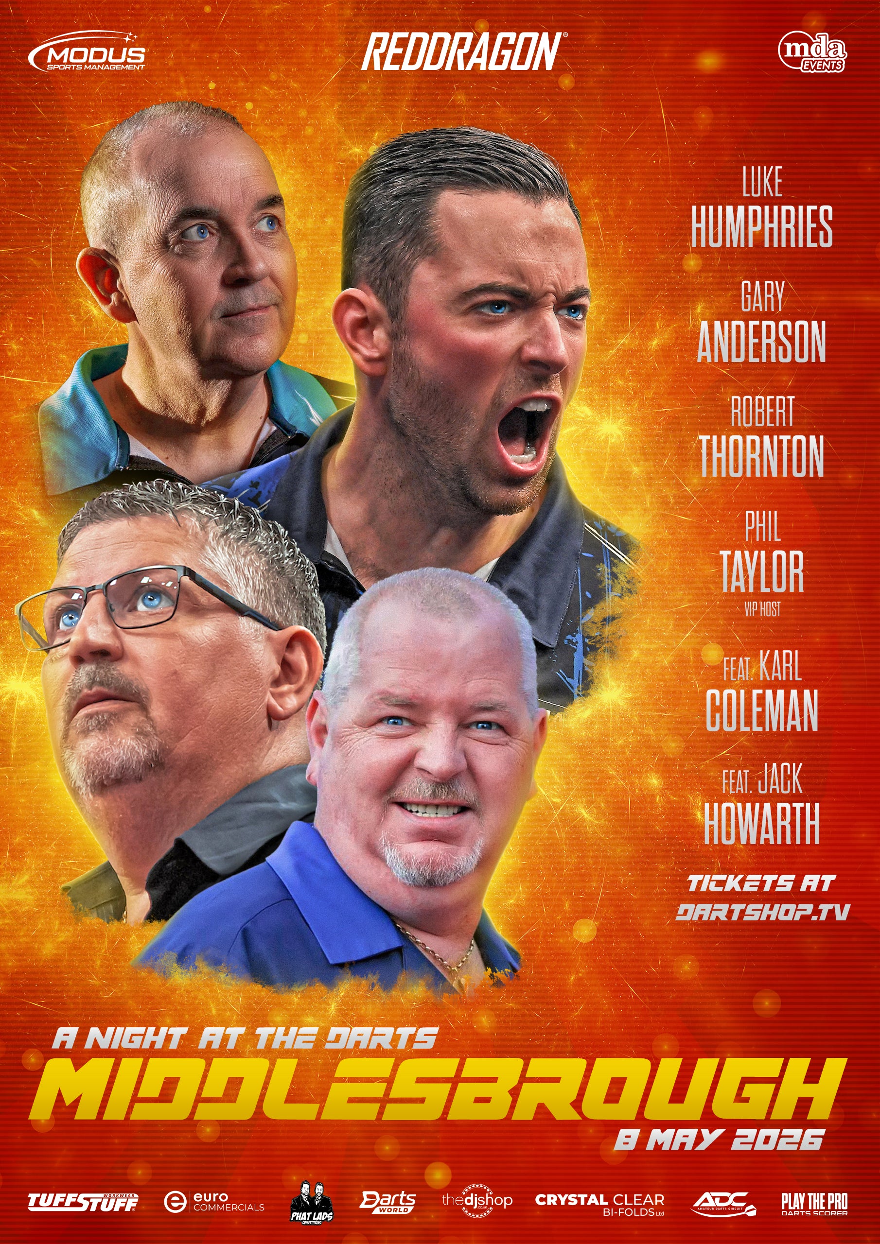 A Night at the Darts Middlesbrough - 8th May 2026