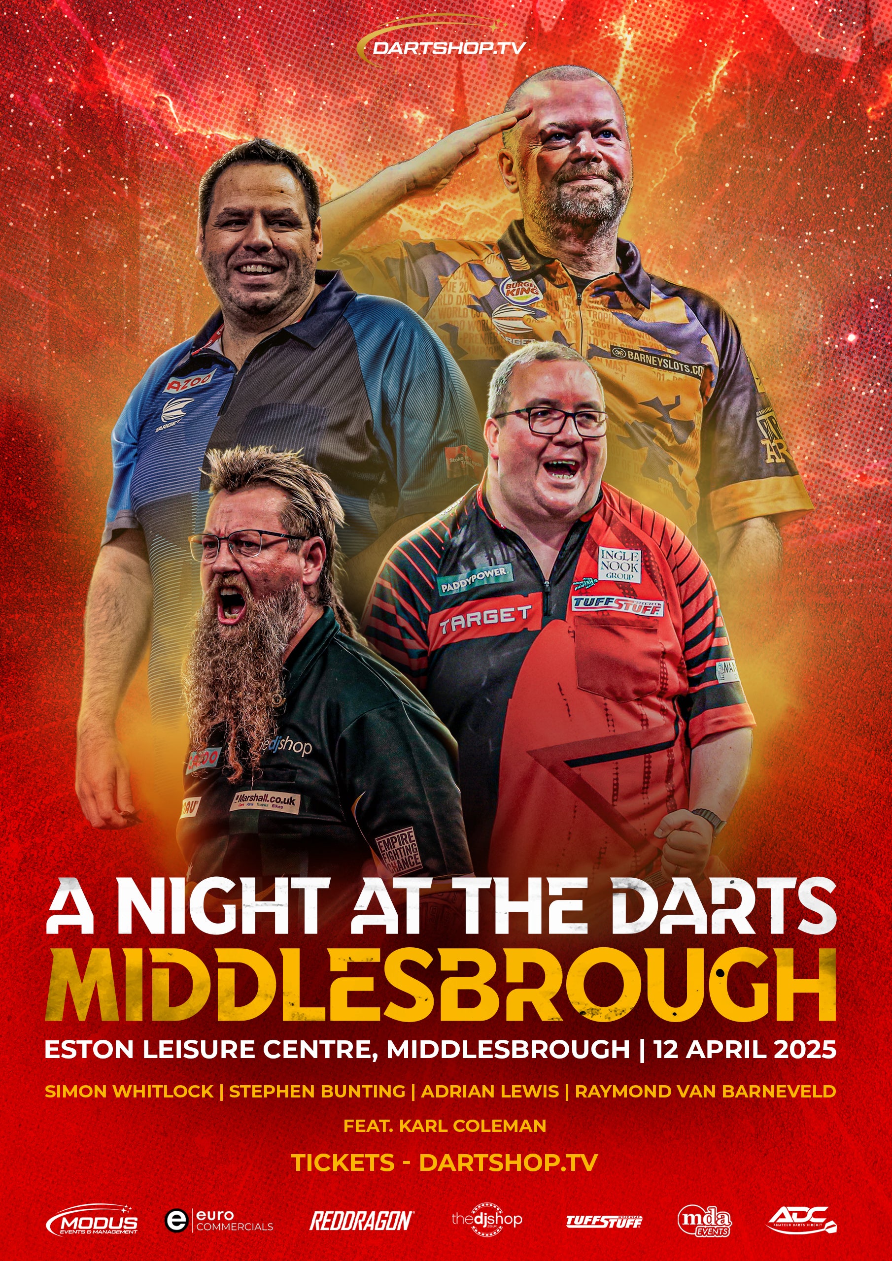 A Night at the Darts Middlesbrough - 12th April 2025