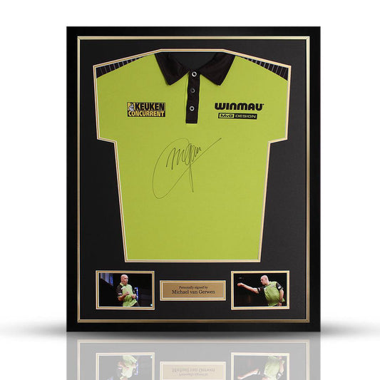 Michael van Gerwen Framed Official Replica Signed Shirt.