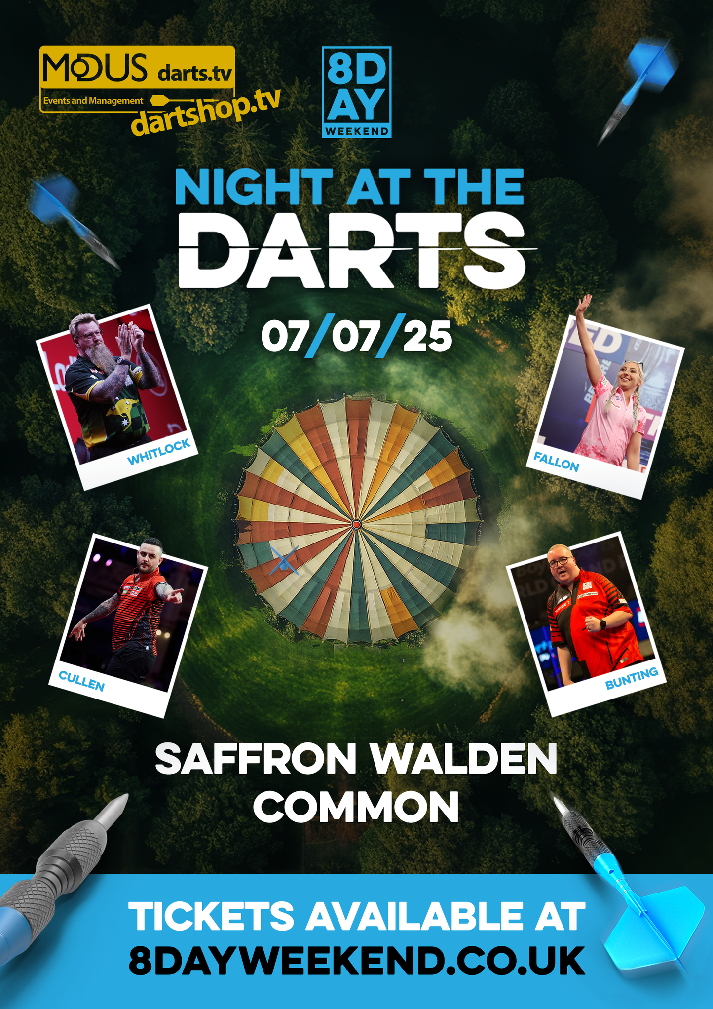 A Night at the Darts, Saffron Walden Carnival - Monday 7th July 2025