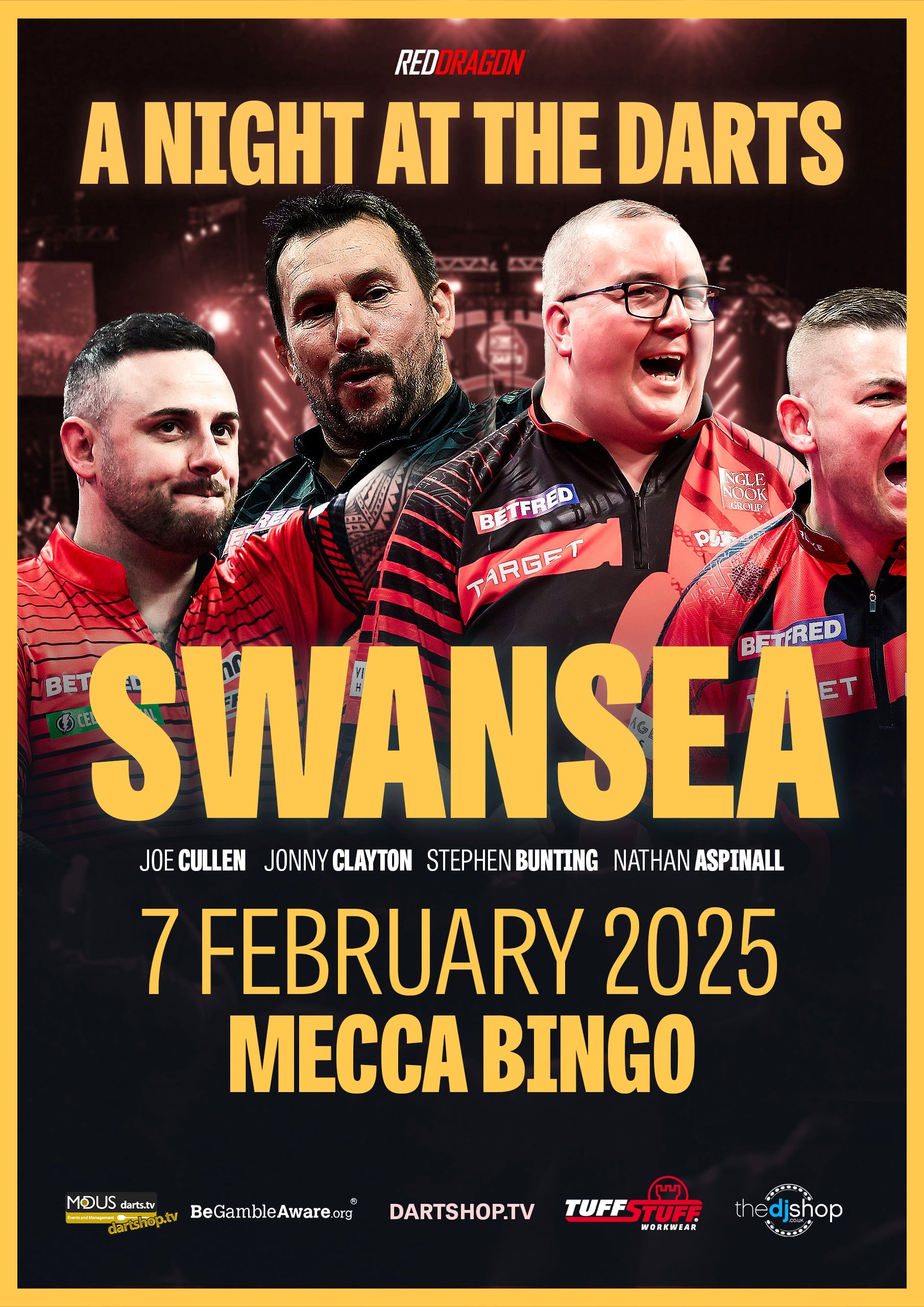 A Night at the Darts – Mecca Bingo Swansea, 7th February 2025