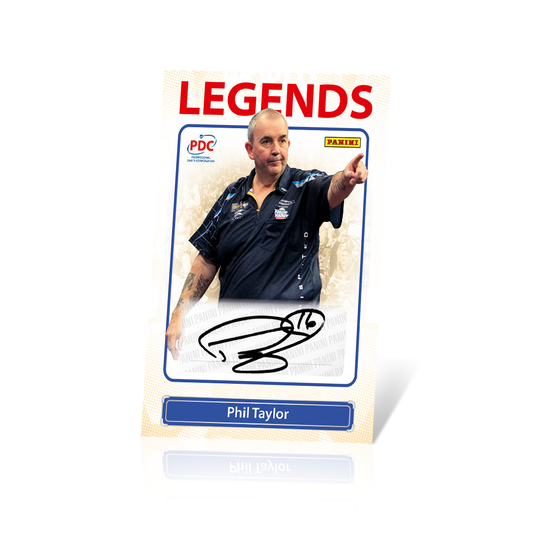 Phil Taylor Legends Autographed Trading Card