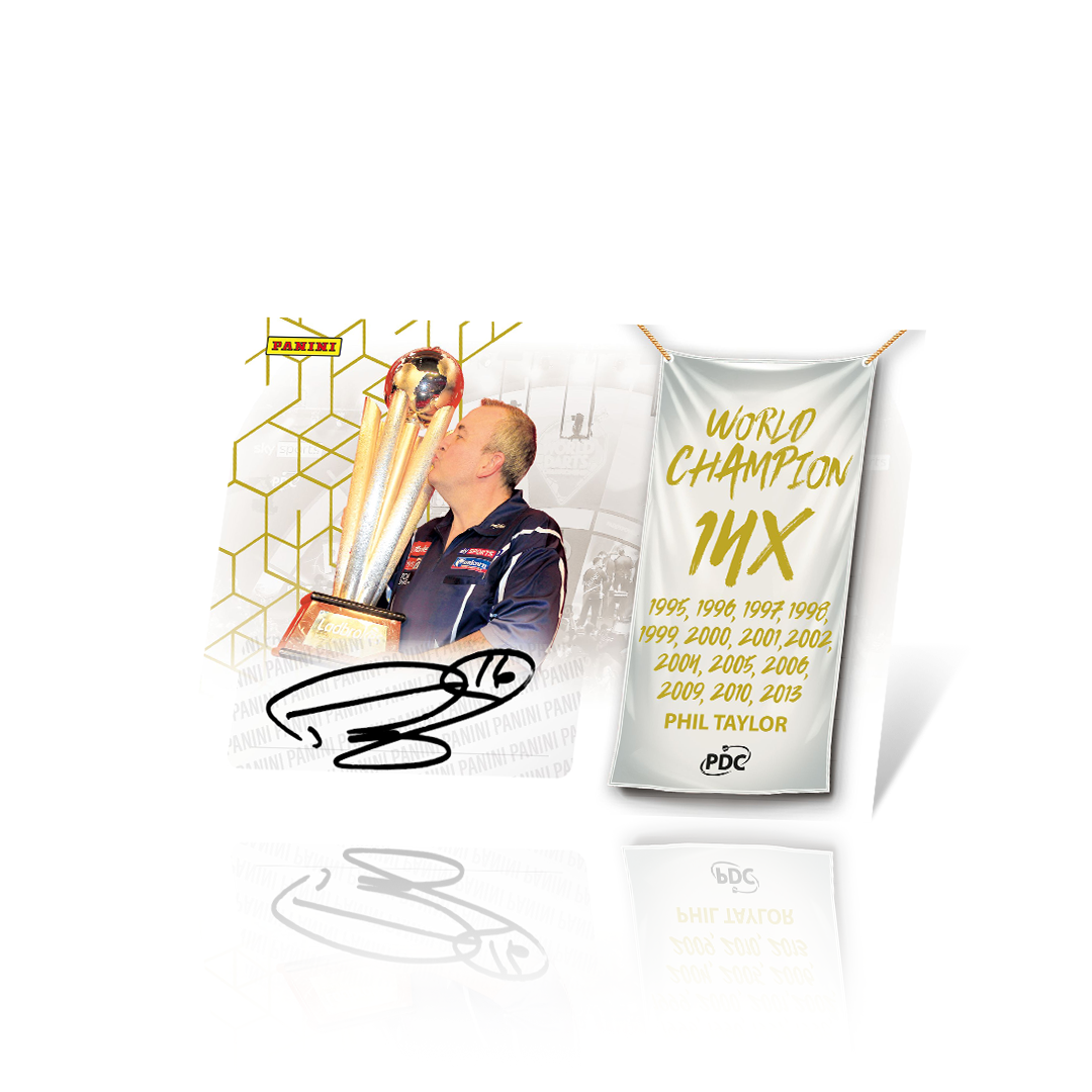 Phil Taylor World Champion Autographed Trading Card