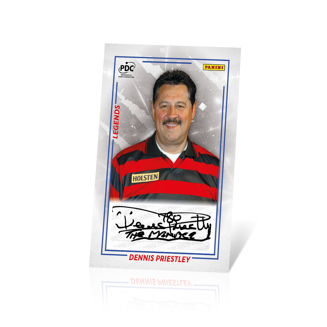 Dennis Priestley Legends Autographed Trading Card