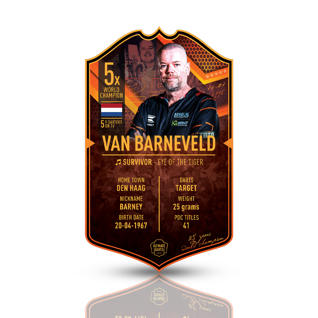 Raymond Van Barneveld Signed Ultimate Card