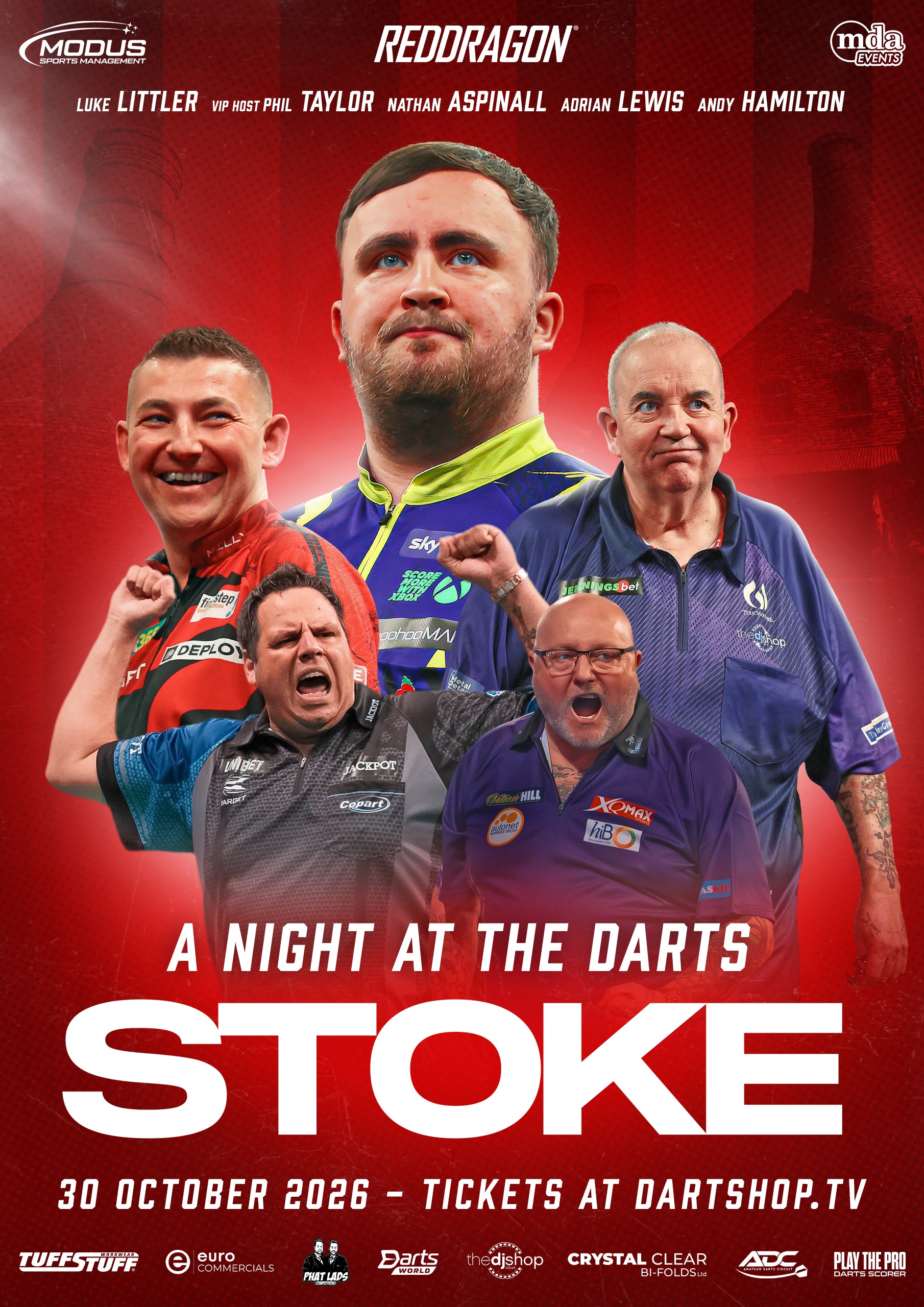 A Night at the Darts Stoke - 30th October 2026