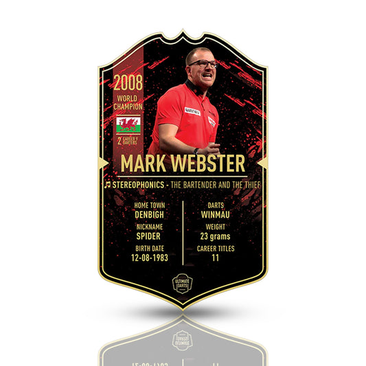 Mark Webster Signed Ultimate Card – Premium card showcasing "Webby," personally autographed. Ideal for fans and collectors.