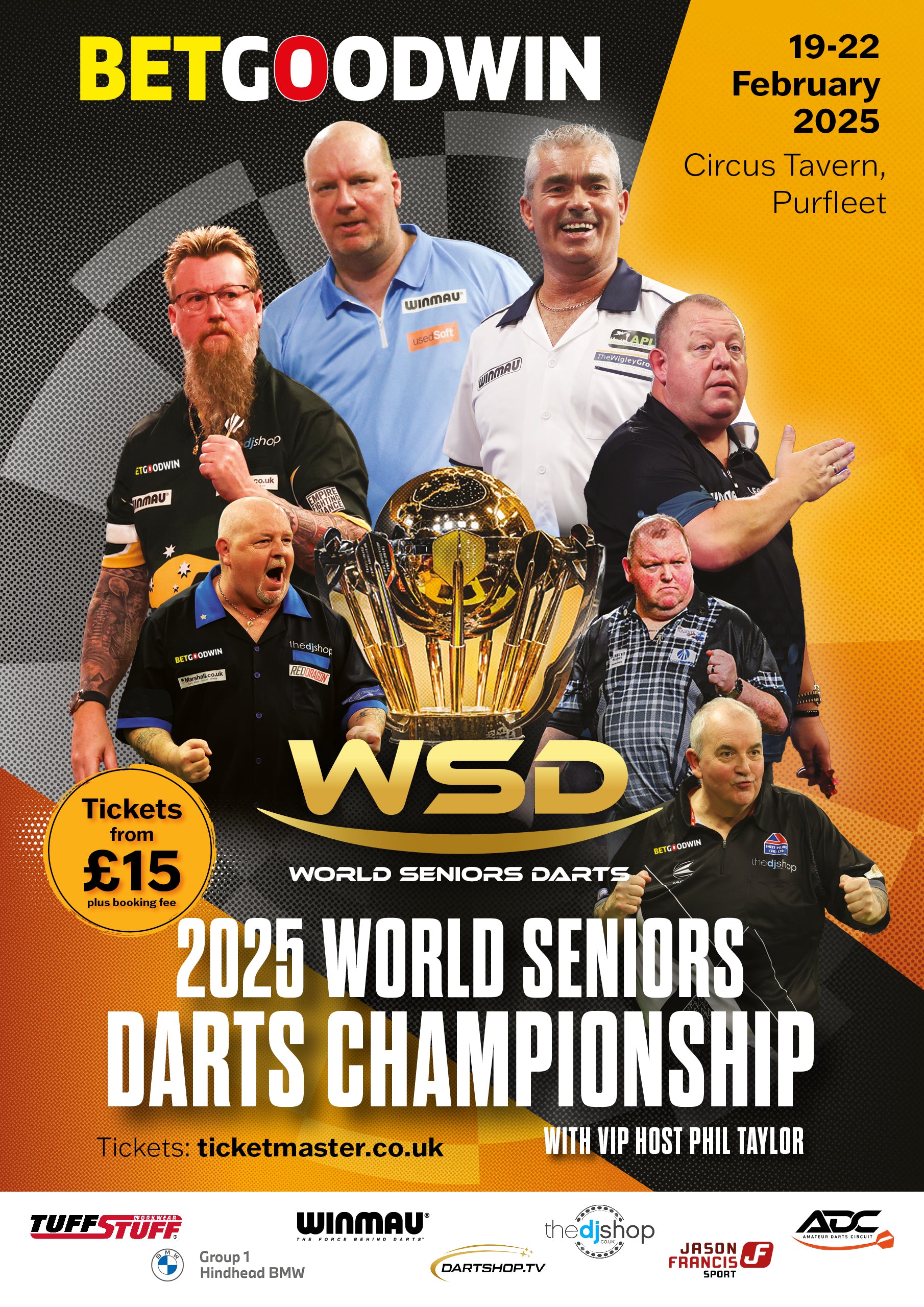 World Seniors Darts Championship 2025 – 19th-22nd February