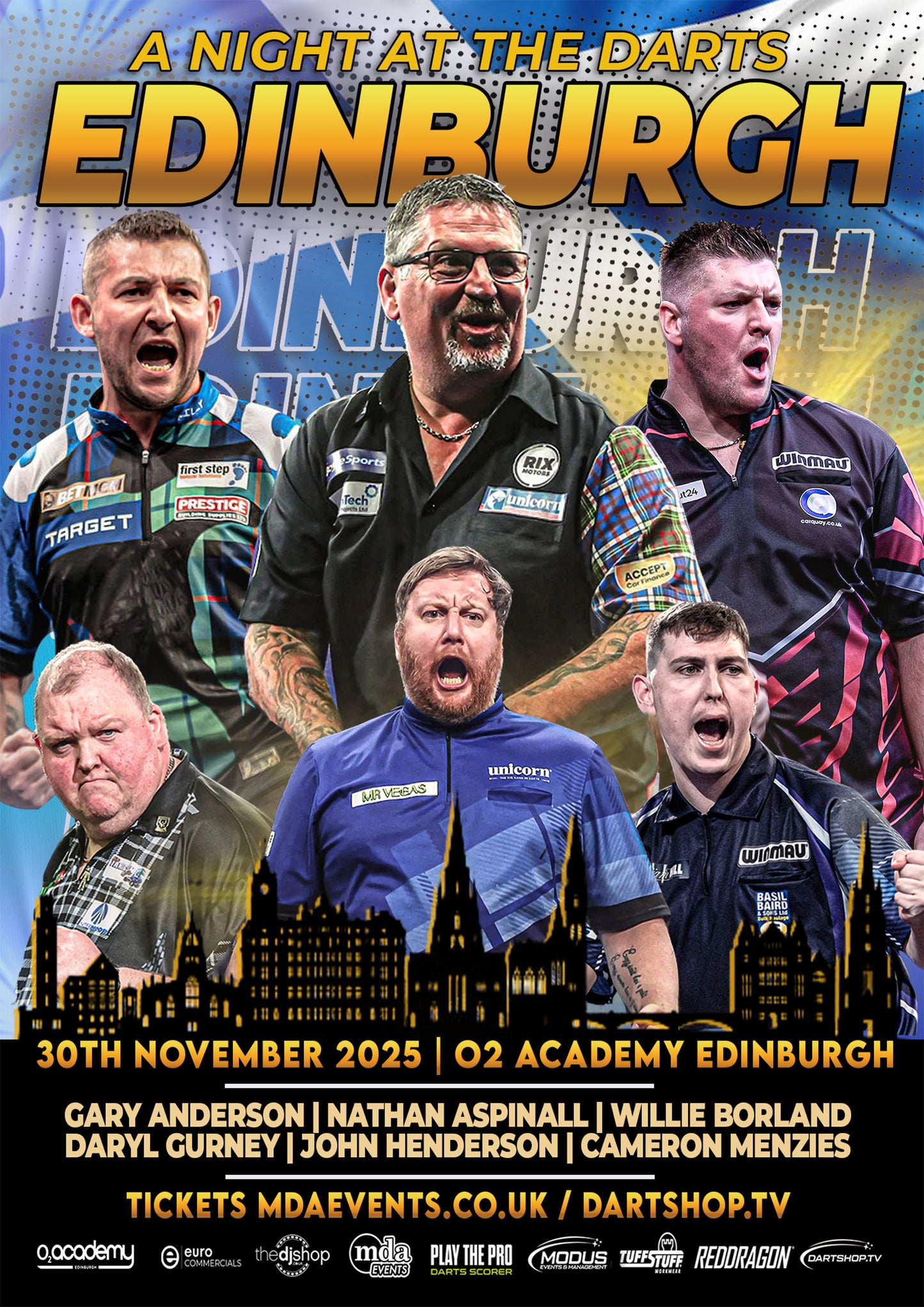 A Night at the Darts Edinburgh - 30th November 2025