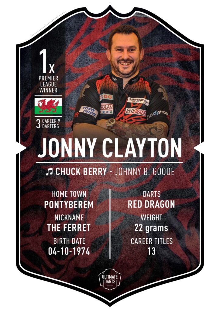 Jonny Clayton Official Replica Shirt Darts Tickets