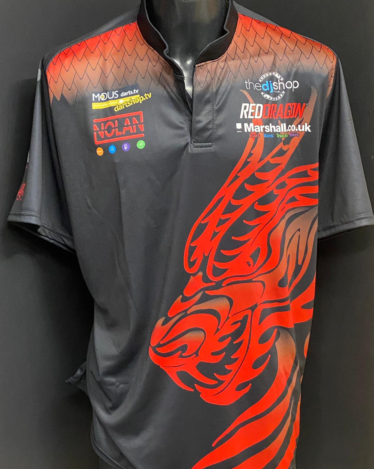 *CLAYTON BUNDLE* Official Replica Shirt plus Signed Ultimate Darts Card ...