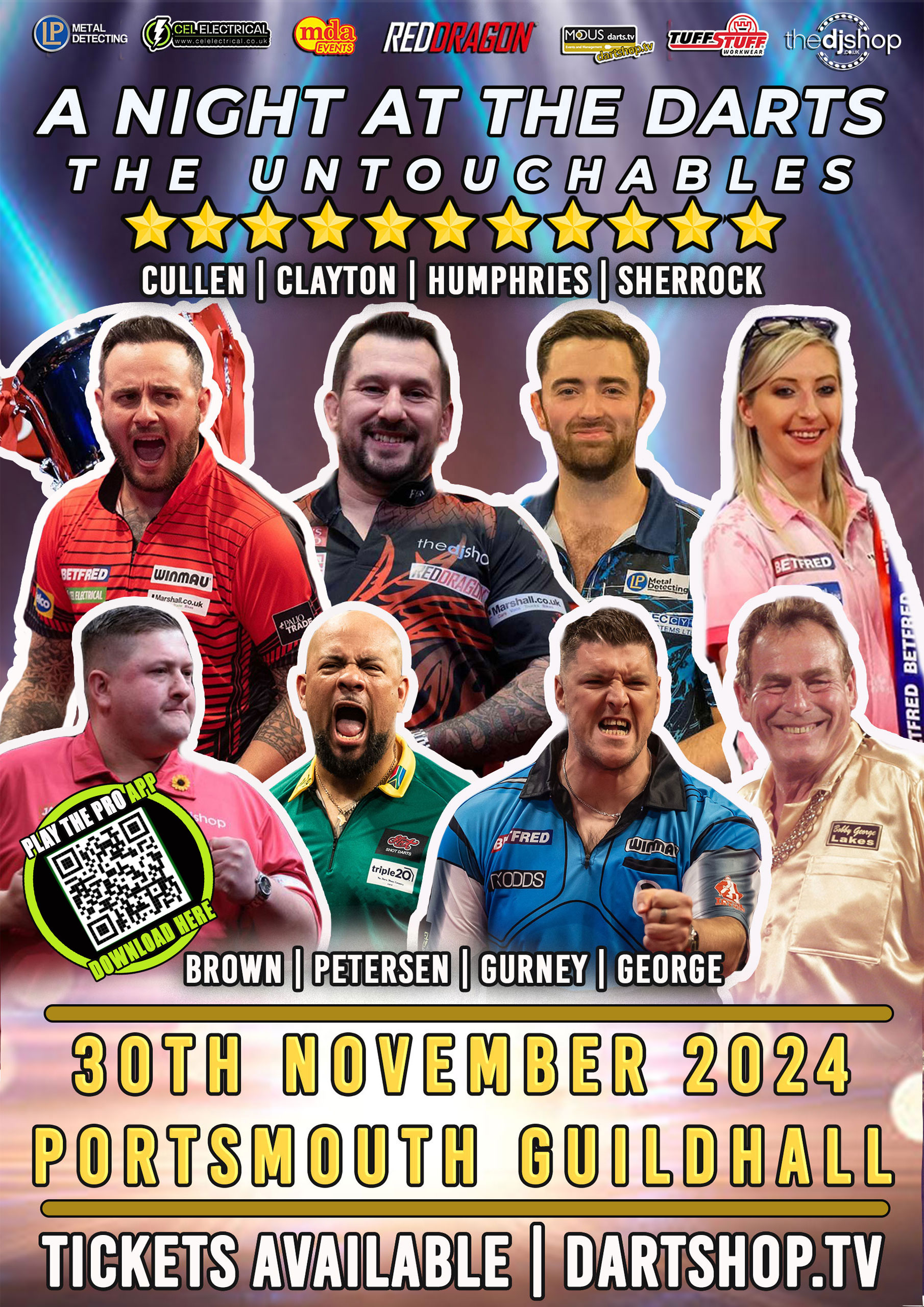 A Night at the Darts Portsmouth 30th November 2024