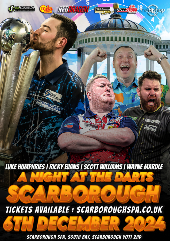 A Night at the Darts Scarborough 6th December 2024