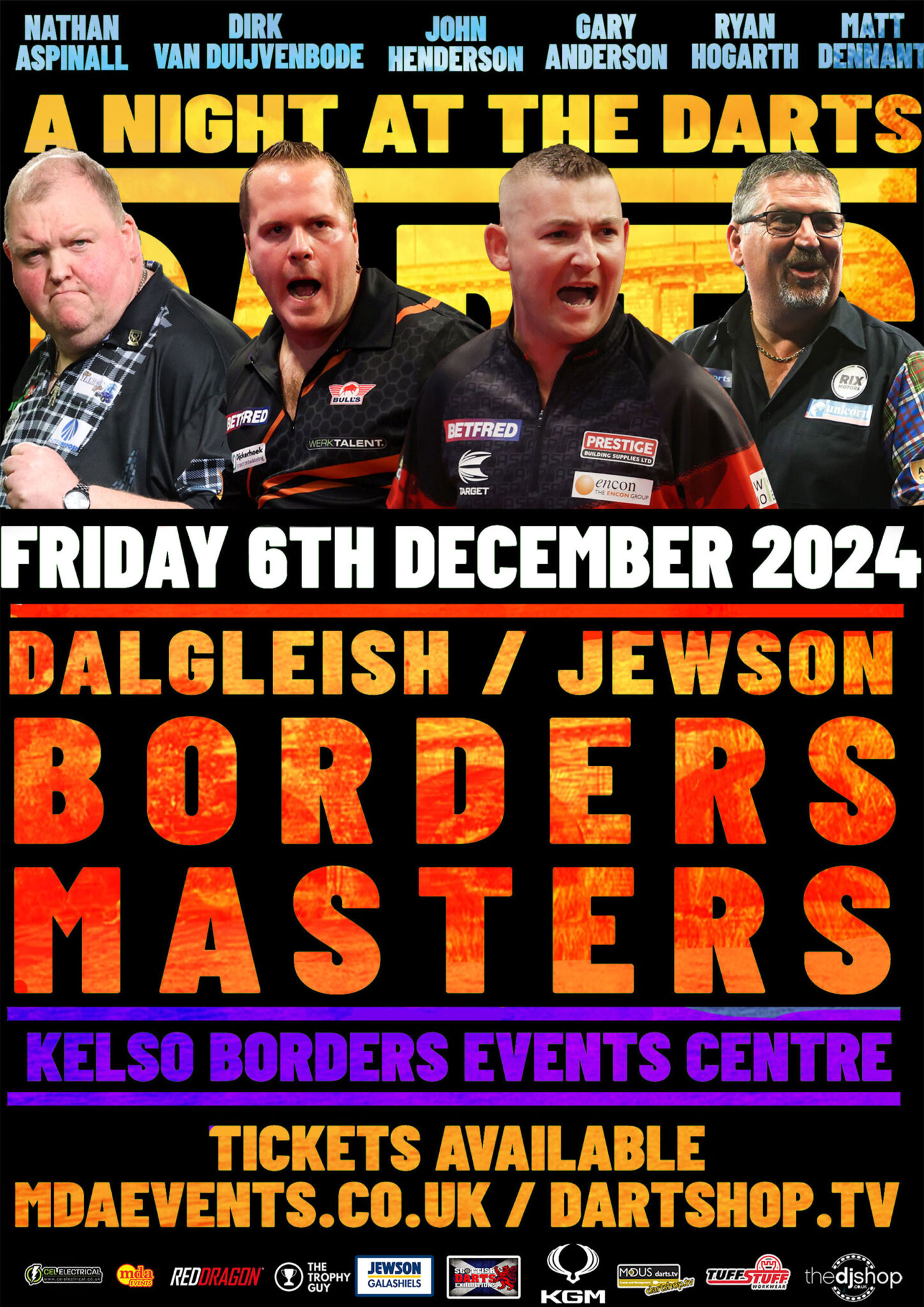 A Night at the Darts Border Masters 6th December 2024