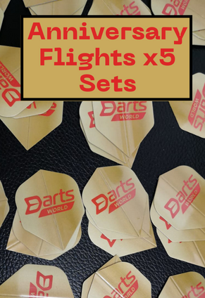 Darts World Anniversary Flights x5 Sets